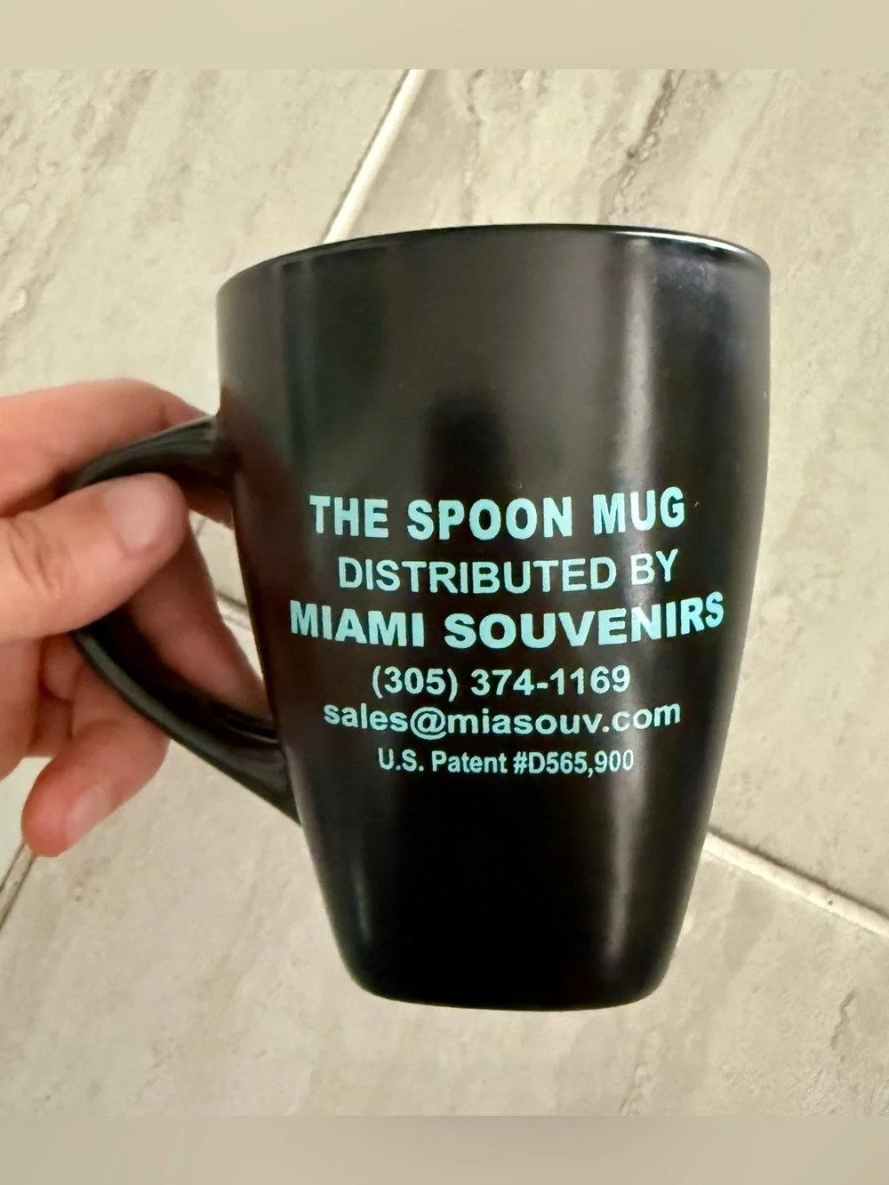 Extremely Rare Florida Marlins Black Ceramic Coffee Mug Vintage MLB Souvenir 90s